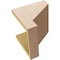 Ekena Millwork 9"W x 9"D x 9"H Wide Clemmons Rough Cedar Woodgrain TimberThane Corbel, Primed Tan CORUR09X09X09CLERCPR - alternate 3